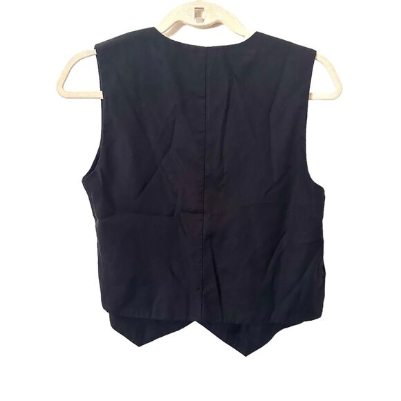 ARAMINTA JAMES Buttoned Vest Black Sz Medium - Picture 3 of 3